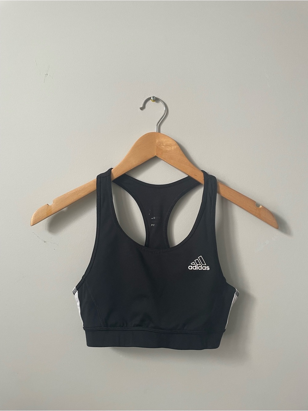 Adidas Black Racerback Sports Bra • Women’s XS/S